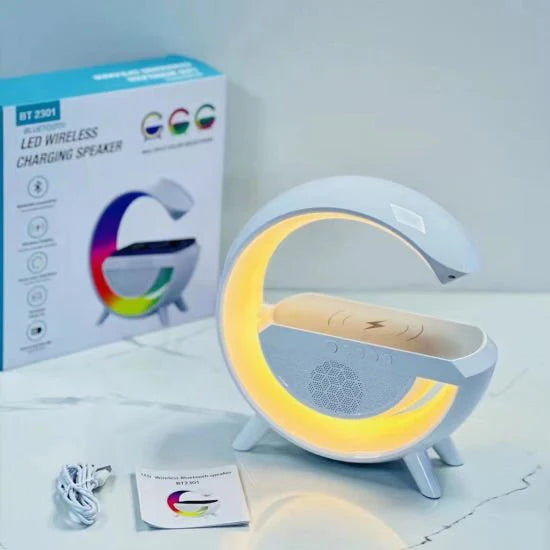 G- Shaped Led Wireless Charger Speaker